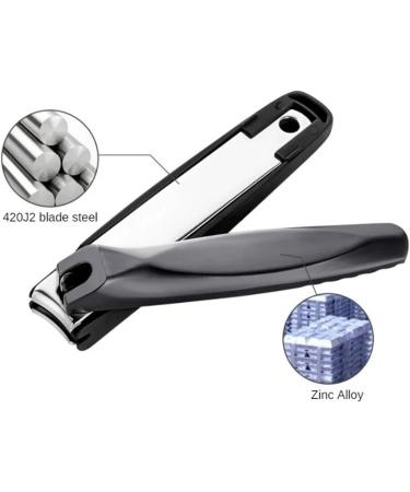 Anti-Splash Nail Clipper Stainless Steel Professional Manicure Trimmer Toe Nail Clipper with Clip Catcher Clippers (Color : S) - Buy Online on GoSupps.com