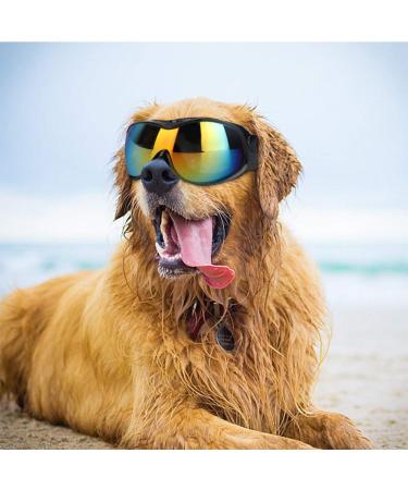 UV Protection Goggles Sunglasses for Medium and Large Dogs Eyes Accessories (Blue)
