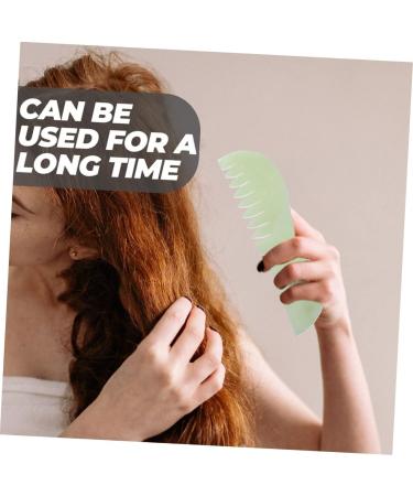 Buy Magiclulu Jade Kamm - 2 Pieces Jade Massage Comb for Scalp & Head Acupuncture | Best International Shipping - Buy Online on GoSupps.com