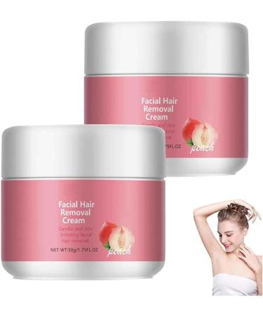 Cr me anti-poils faciaux d pilant naturel et s r dites adieu aux ombres et la barbe de quelques jours pilation du menton et des l vres pour femmes adapt e tous les types de peau (2 Pcs)
