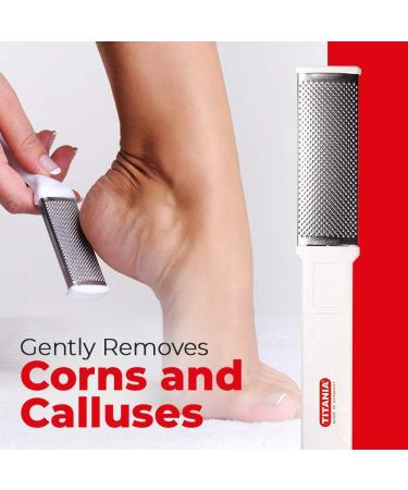 Hornhaut Trash Stainless Steel Titania - Durable & Effective Pedicure Tool for Smooth Feet | Shop Internationally - Buy Online on GoSupps.com