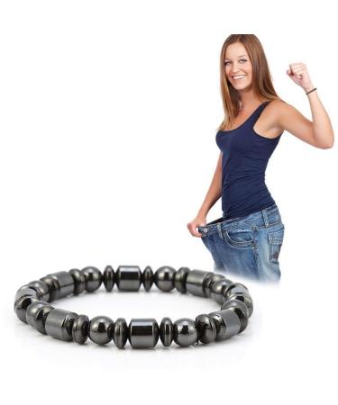 Magnnet hard band healthy magnetic therapy bracelets magnetic hardship strap for weight loss black stone bracelet health care therapy bracelet women men gifts