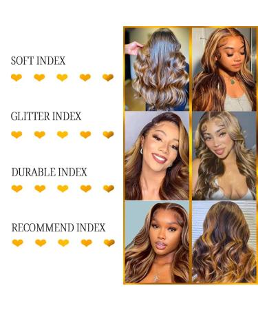 BEANATASHA 18 Ombre Body Wave Lace Front Wig P4/27 | Pre Plucked 180% Density Human Hair - Star Popular Option - Buy Online on GoSupps.com