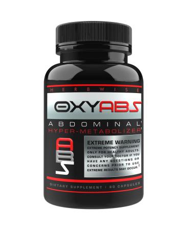 Herbwise Oxy Abs Targeted Thermogenic Abdominal Fat Burner Support  Hyper-Metabolizer  Diet Pill  Appetite Suppressant  Weight Loss Pills for Women and Men  60 Veggie Capsules