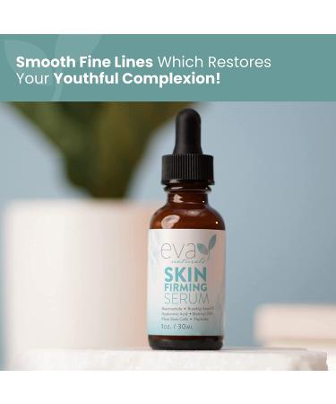 Eva Naturals Skin Firming Serum (2 Pack) - Firm & Refine Loose Skin & Wrinkles with Amino Acids, Hyaluronic Acid & Niacinamide - Buy Online on GoSupps.com