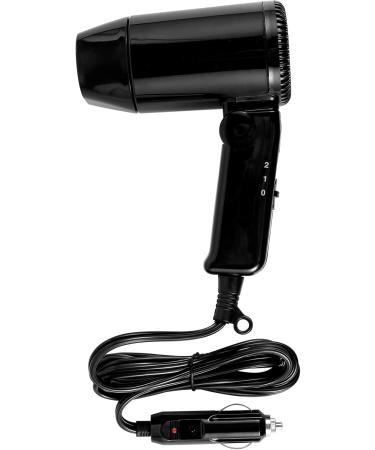 Wrvxzio 12V Car Styling Hair Dryer 2 Speed Car Hair Blow Dryer with Foldable Handle Compact Car Hair Dryer Available Hot and Cold Wind Car Styling Hair Blower for Self-Driving Travel Window Defroster black - Buy Online on GoSupps.com
