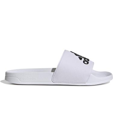 Buy adidas Unisex Adilette Shower Logo Slide Sandal - 42 EU | Ftwr White & Core Black | International Shipping - Buy Online on GoSupps.com