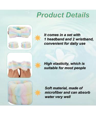 Doromy 6Pcs Headband Wrist Washband Scrunchies Set - Reusable Spa Accessories for Women and Girls - Buy Online on GoSupps.com