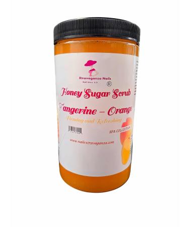 Extravaganza Nails Honey Sugar Scrub Tangerine Orange 3 lb Firming and Refreshing