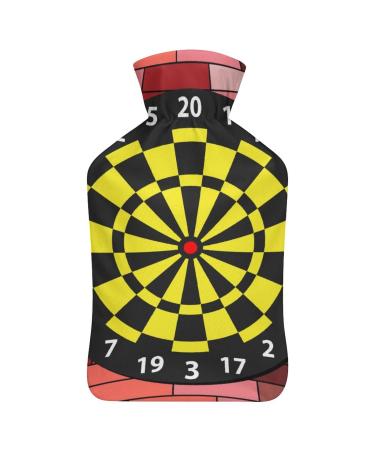 Hot Water Bottle With Lid Target Dartboard Rubber Hot Water Bag For Pain Relief Cramps Foot Warmer Hot And Cold Therapy