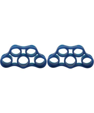 Finger Trainer High Flexibility Soft Silicone Light Portable 2 Pieces Finger Exerciser for Family Dark Blue 11lb - Buy Online on GoSupps.com
