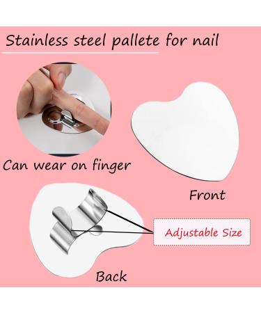 Darenyi Makeup Mixed Palette - Professional Acrylic Cosmetic Pallet Set with Spatula & Stainless Steel Nail Art Tool for Pigment Mixing - International Shipping - Buy Online on GoSupps.com