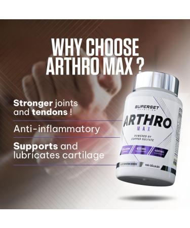 Superset Nutrition - Arthro Max (100 caps) - 633 mg de Glucosamine et 400 mg de Chondro tine - Soutient la sant de tes articulations - Buy Online on GoSupps.com