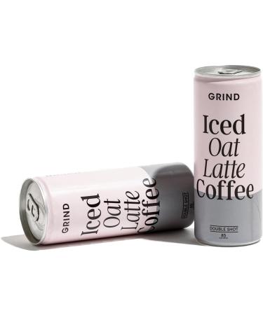 Grind Iced Coffee Oat Latte Ready-To-Drink Cold Brew Coffee 12 x 250ml Refreshing Medium Roast With A Double Shot of Espresso The Perfect Caffeine Boost Iced Oat Latte 250 ml (Pack of 12) - Buy Online on GoSupps.com