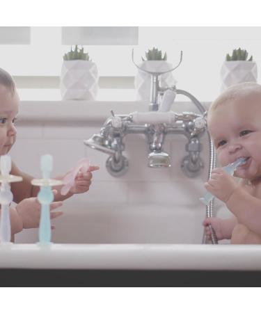 Haakaa 360 Silicone Baby Toothbrush 1pk - BPA, PVC, and Phthalate Free (Pink) | 1.06 oz - Buy Online on GoSupps.com