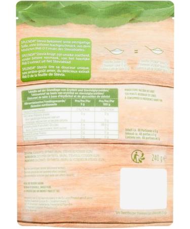 SPLENDA Stevia No Calorie Sweetener Granulated 240g - Buy Online on GoSupps.com