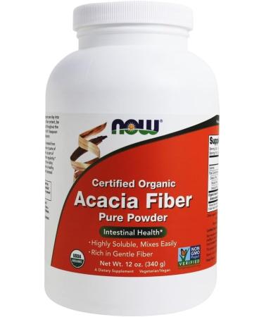 Organic Acacia Fiber Powder 12 oz - Natural Digestive Support - Buy Online on GoSupps.com