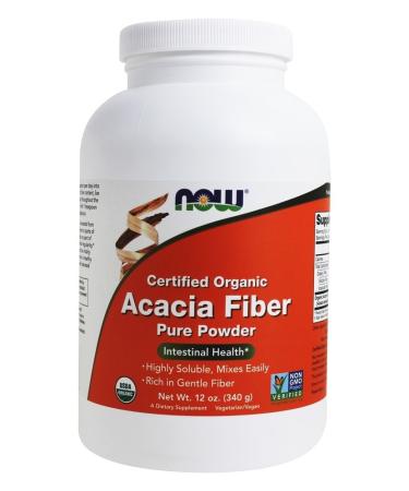 NOW- Acacia Fiber Organic Powder 12 oz
