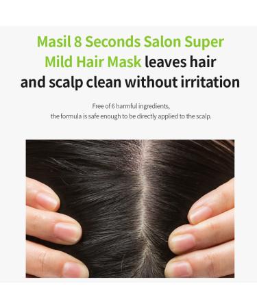 Masil Bouncy Hair Mask 3.38floz - 8 Seconds Super Mild Hair Care for Scalp & Shine | Protein Restore, Korean Hair Treatment | Neutral pH6.4 - Buy Online on GoSupps.com