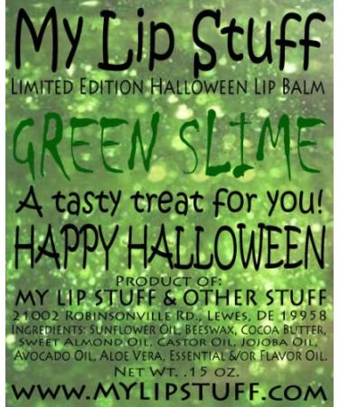 My Lip Stuff-Green Slime (Lime Flavor) Limited Edition Halloween Lip Balm
