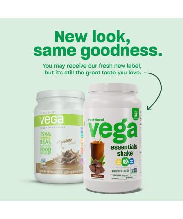 Vega Essentials Vegan Protein Powder Vanilla (18 Servings) - Superfood Ingredients  Vitamins  Antioxidants  Low Carb  Dairy Free Pea Protein for Women & Men 1.3lbs (Packaging May Vary) Vanilla Large Tub - Buy Online on GoSupps.com