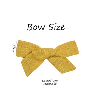 20pcs Baby Girls Hair Clips with Bows | Colorful Linen Accessories for Stylish Girls - Buy Online on GoSupps.com