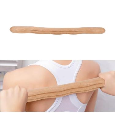 Body Lymph Massage Tab - 16.1 Relaxing Manual Cellulite Scooter Stick for Back Stomach & Shoulder - Wood Massage Device for Body Wellness - Buy Online on GoSupps.com
