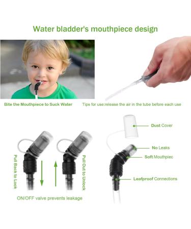 Hydration Bladder Drinking Bubble System for Backpacks - CamelBak Replacement Green | International Shipping - Buy Online on GoSupps.com