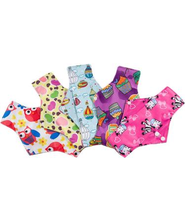 5pcs Reusable Menstrual Pads | Mama Cloth Napkins for Women | Washable & Portable Feminine Hygiene Towels - Buy Online on GoSupps.com