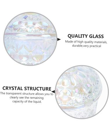 POPETPOP Para U as 1pc Nail Art Crystal Cup Nail Accessories Nail Art Pen Cleaning Cup Clear Plates Manicure Care Tools Container with Lid Nail Art Tools Dappen Dish for Nails Art Plate 8x8cm Assorted Color - Buy Online on GoSupps.com