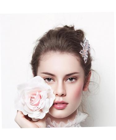 DOITOOL 1pc Silver Rhinestones Rhinestone Crystal Hair Side Comb Headwear Bridal Hair Accessories Bridal Hair Comb Tiara Rhinestone Hair Comb Women's Diamond European and American - Buy Online on GoSupps.com