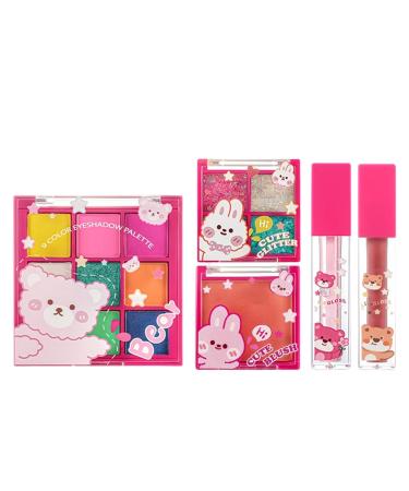 Trousse De Maquillage Femmes Trousse De Maquillage Visage Portable Et Compact | Kit De Beaut Visage - Pour Voyage Maison En Plein Air cole Petite Amie pouse Amie S ur
