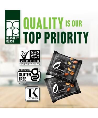 Roastery Coast Daily Nuts Original Mixed Nuts Snack Packs - 22 Individually Wrapped Packs, Unsalted & Peanut-Free Assorted Nut Snacks - Buy Online on GoSupps.com
