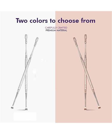 Spiral Ear Wax Pick Spoon Set with Storage Box and Cleaning Brush - Stainless Steel Ear Wax Removal Tool Kit for Adults (2PCS) - Silver - Buy Online on GoSupps.com