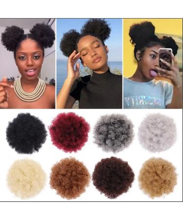 JHZHONG Afro Puff Drawstring Ponytail for Black Women Short Kinky Curly Afro Ponytail Synthetic Hair Afro Bun Drawstring Ponytail for Women(red/Large (Pack of 1) Large (Pack of 1) Red - Buy Online on GoSupps.com