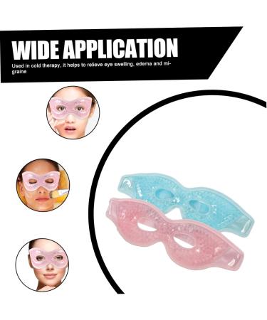 Minkissy Ice Gel Eye Pads - Portable Cooling Eye Masks for Under Eye Care | Super Soft Fabric | 2-Pack - Buy Online on GoSupps.com