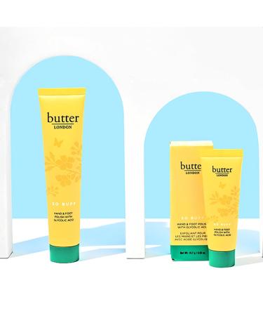 butter LONDON So Buff Hand and Foot Polish with Glycolic Acid Gently Exfoliates to Remove Dead Skin Antioxidant-Rich Ingredients Cruelty Paraben & Mineral Oil Free - Buy Online on GoSupps.com