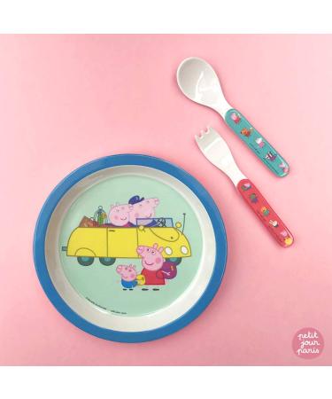 Buy Petit Jour Paris Baby Dinner Plate Blue Peppa Pig - Perfect Shape | International Shipping Available - Buy Online on GoSupps.com