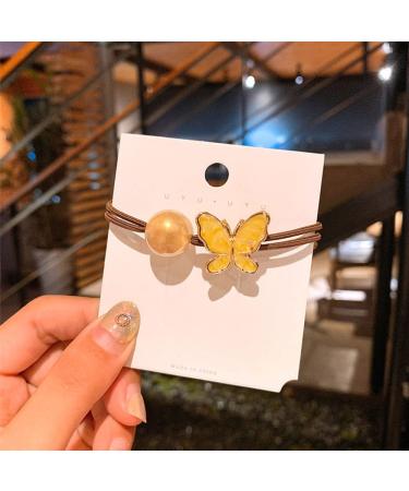 Whitebridge 5PCS Pearl Butterfly Hair Ties - Stylish Hair Accessories for Women and Girls - Buy Online on GoSupps.com