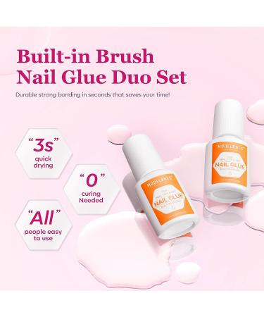 Discount | KISS Lightning Speed Brush-On Nail Glue 5g - weheartlashes