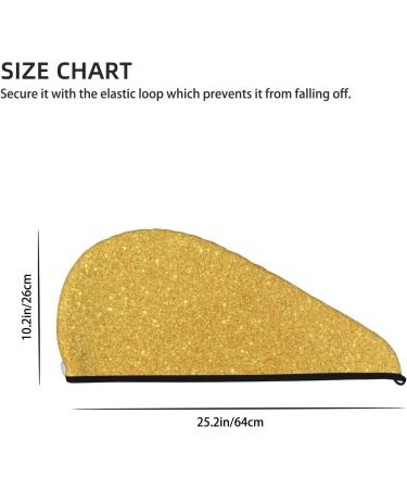 Gold Shiny Microfiber Hair Towel - Super Absorbent Coral Velvet Wrap for Women | Quick Dry Cap for Long & Curly Hair - Buy Online on GoSupps.com