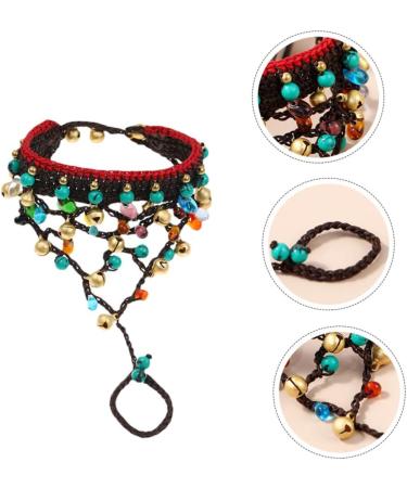 VALICLUD 1pc Glass Wax Rope Bracelet Straw Purse Braided Bracelet Summer Bracelets for Women Pearl Bracelets Friendship Braids Womens Bracelets Delicate Copper Bells Girl One-piece Jewelry - Buy Online on GoSupps.com