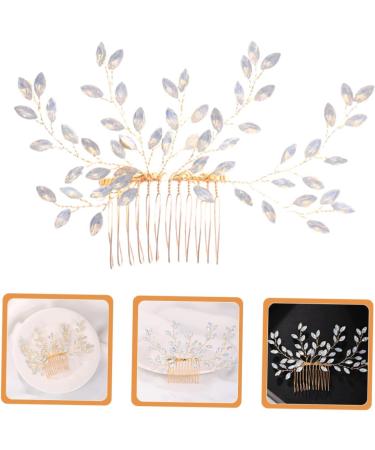 Angoily Sweet Rhinestone Hair Accessories Bridal Hair Prom Hair Accessories Prom Headpiece Headwear for Women Beads Tiara Bridal Headpieces for Wedding Crystal Dress Bride Comb - Buy Online on GoSupps.com