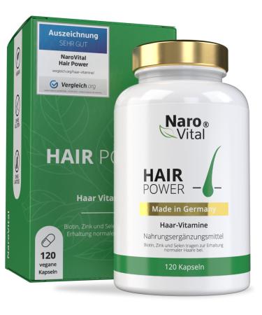 Hair vitamins - high doses with biotin zinc selenium opc millet extract (rich in silicon and pebbles) - 120 capsules (2 months) - hair and beard growth - women and men - Buy Online on GoSupps.com