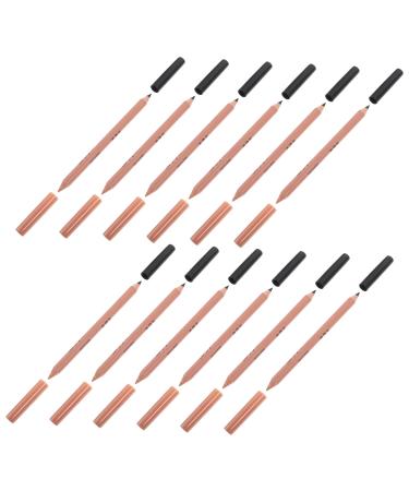 DOITOOL 12pcs Dual Purpose Eyeliner Brown Eyeliner Dual Ends Makeup Pencils Women Cosmetics Pencil Suite