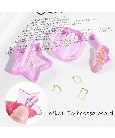 FUATY 2 Set Embossed Nail Mold - Acrylic Nail Art Bender Tool for DIY Nail Design - Buy Online on GoSupps.com