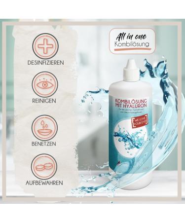 Buy Aricona Contact Lenses Fluity - 2 x 360ml All-in-One Solution with Hyaluron | Contact Lens Fluid for Soft Lenses | Includes Containers | International Shipping - Buy Online on GoSupps.com