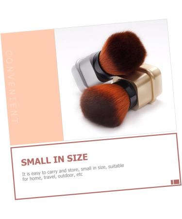 DOITOOL Nail Dust Brush Mineral Brush Makeup Accessory Blush Makeup Brush Bronzer Powder Multi-use Makeup Brush Makeup Powder Brush Bronzer Brush Travel Nylon Wool Lipstick Highlight 8.2x3.3cm Golden - Buy Online on GoSupps.com