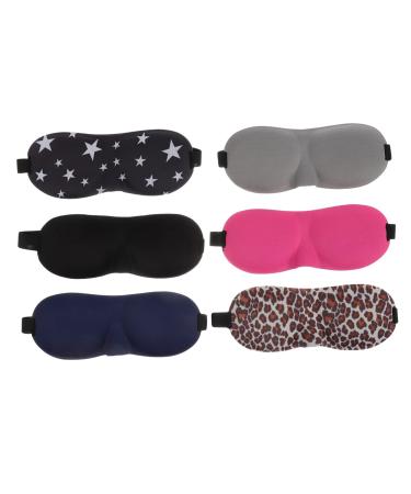 Beaupretty 12 Pcs 3D Goggles Office Cotton Adjustable Eye Shadow 1 Count (Pack of 1) As Shownx2pcs