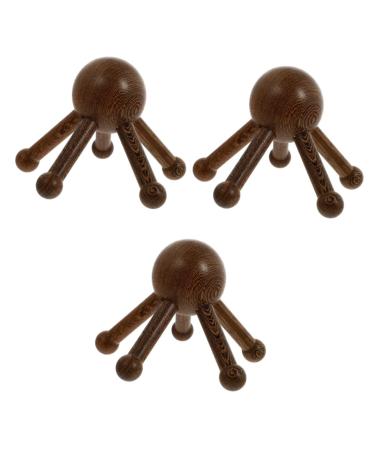 FOMIYES 3 STK Massage device with five clawed scalp massage devices massager for the scalp hand massager scalp massage clothes stag tool hand -led head massage devices spa